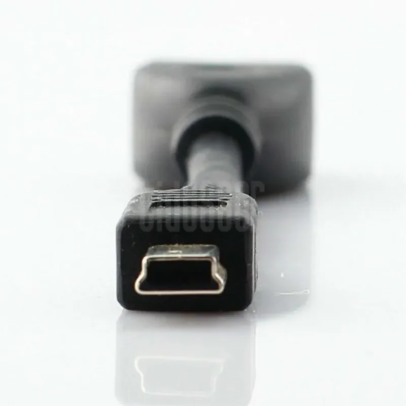 300pcs Wholesale 5Pin Mini USB Male To USB2.0 Type A Female OTG Host Adapter Cable For Cell Phone MP3 MP4 Camera