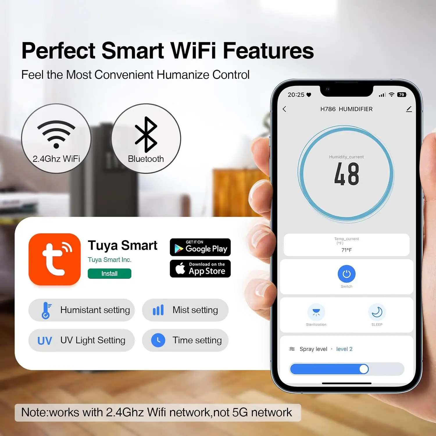 RUNAL nueva torre 8L 9L gran capacidad dormitorio vapor hervir agua grande inteligente CB calor fresco niebla caliente humidificador de aire ultrasónico