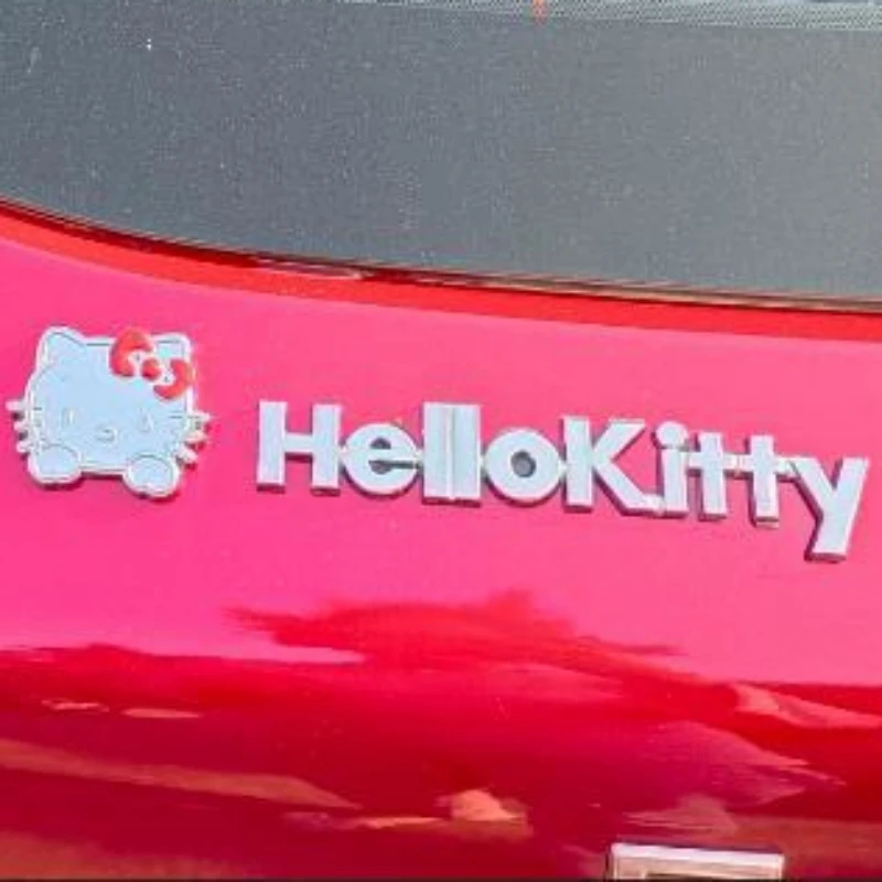 

Sanrio 3D Car Stickers Anime Hello Kitty Cartoon Auto Decor Scratches Decor Kawaii Car Accessories Stickers Auto Motorcycle Gift