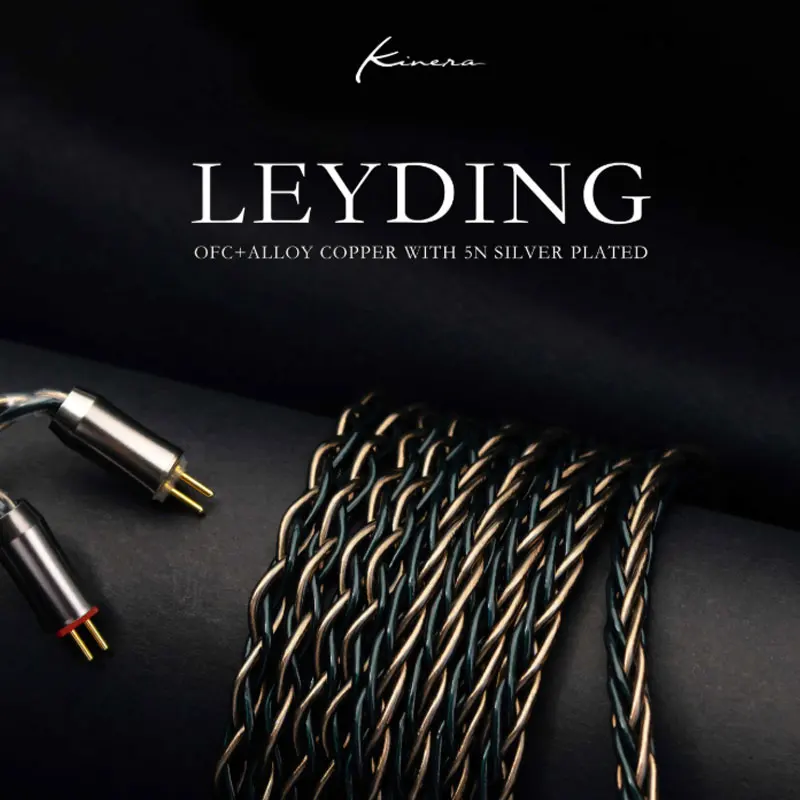 

Kinera Leyding Modular 3in1 HIFI Earphone Upgrade MMCX Cable 8 Core Silver Plated Copper 0.78 2pin Connector 2.5/3.5/4.4mm Plug