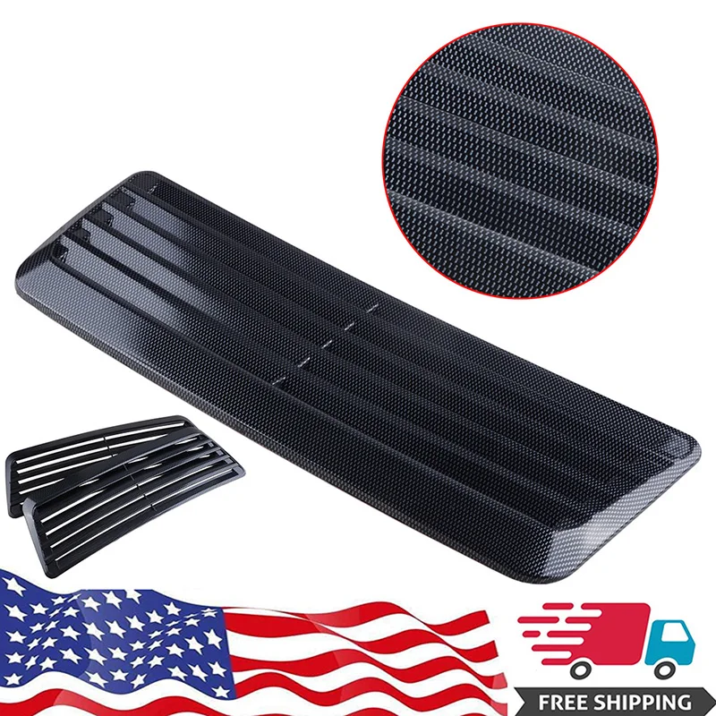 

Universal Car Hood Vent Scoop Bonnet ABS Fender Moulding Trim Decorative Air Inlet Spoiler Grille Auto External Accessories Part