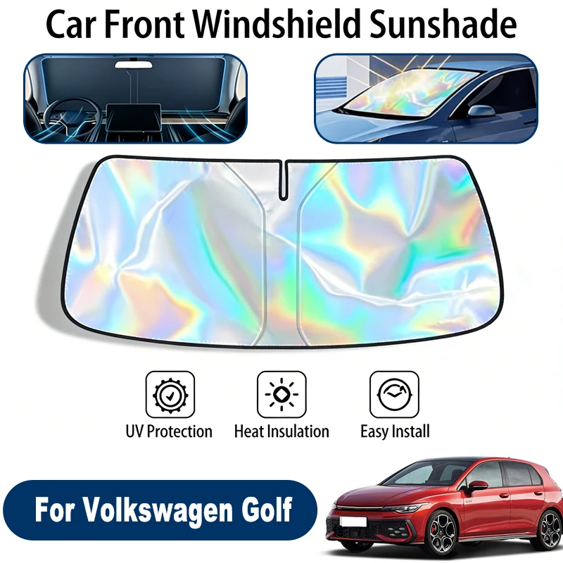 

Car Windshield Sun Shade UV Reflective Sun Visor Protection Cover For Volkswagen Golf MK5 MK6 MK7 MK8 2003-2026