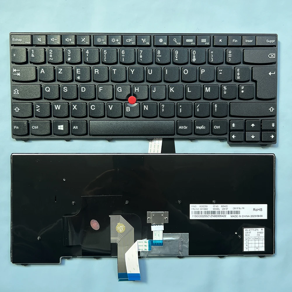 

T440 French Keyboard for Lenovo ThinkPad E431 E440 T440P T440S L440 T431S T450 T450S T460 L450 L460 L470 No-Backlight