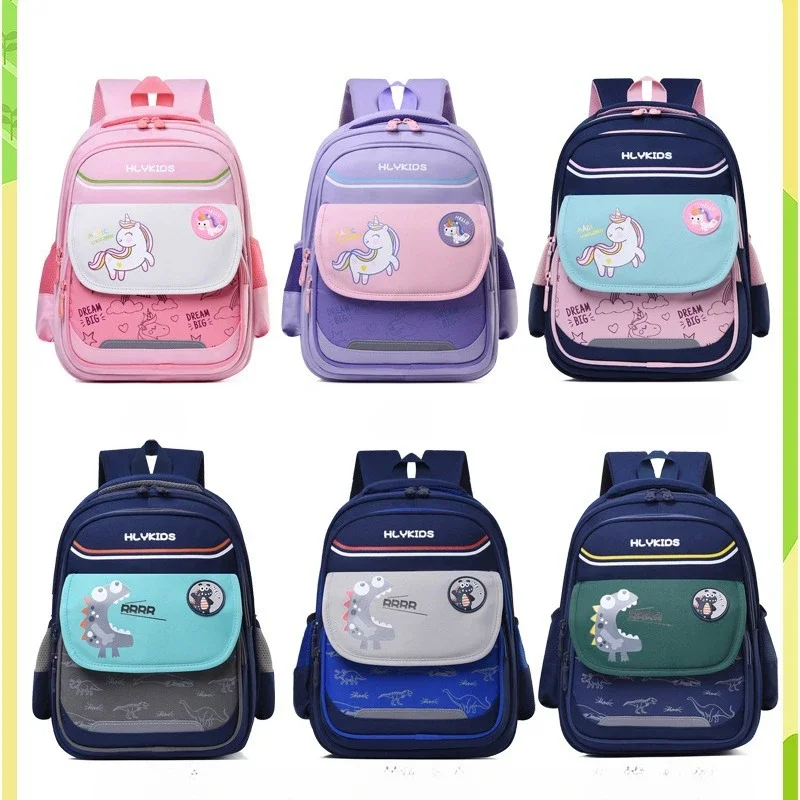 

Dinosaur Unicorn School Bags for Kindergarten Lightweight Waterproof Outdoor Kids Elementary Backpack Travel Bagpack Mochila