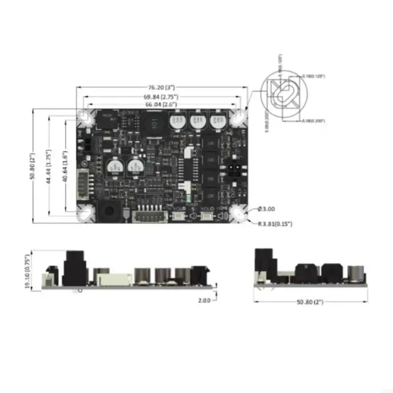 20CB PAM8408 مزدوج القناة 3W مكبر للصوت الرقمي الجهد العريض DC9-60V يتراوح من تعزيز الصوت السمعي عالي التردد