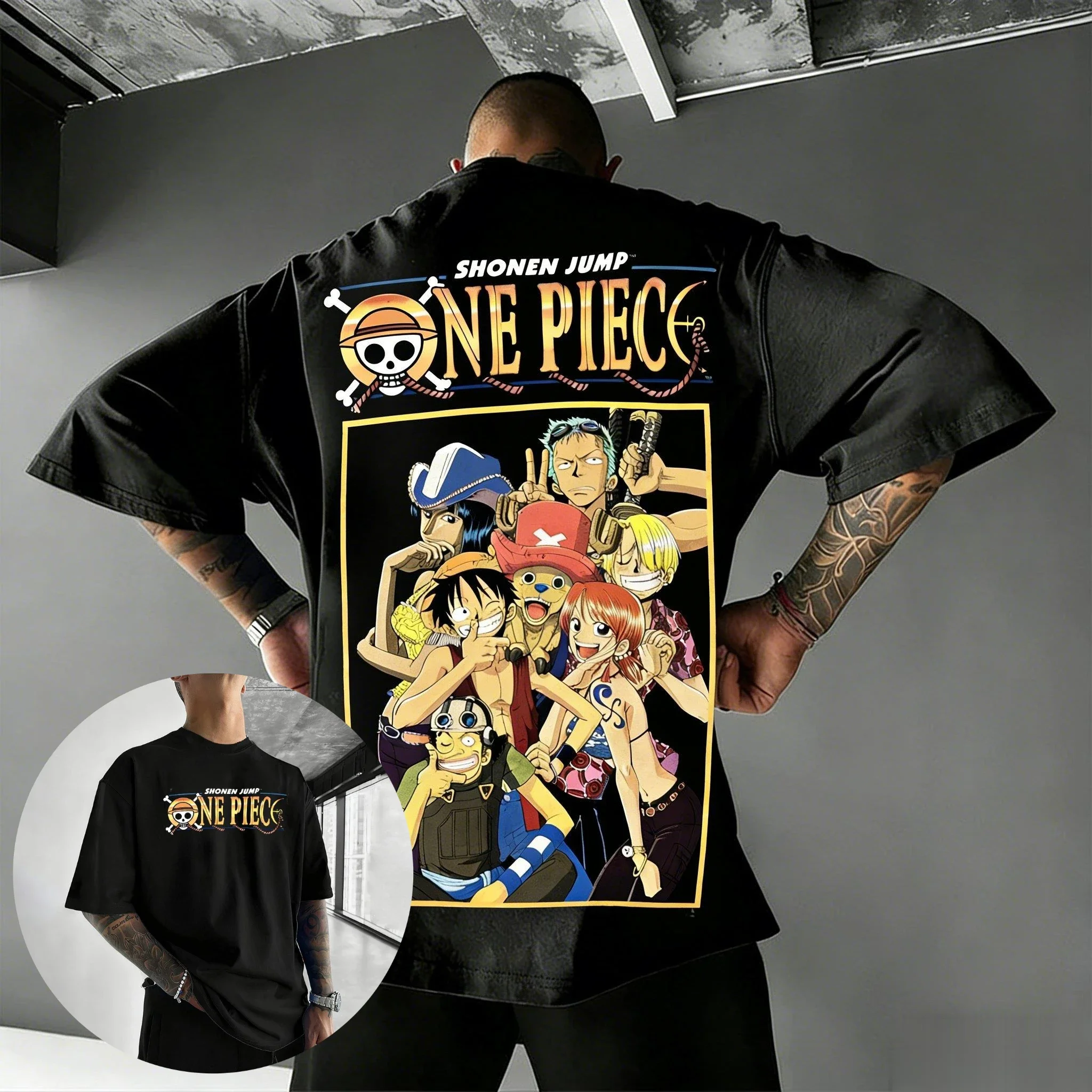 

One Piece Luffy Zoro Nami Anime T-shirt Man Women Summer Y2k Casual Tops Oversized Short Sleeve Tee Streetwear Harajuku 2026 New
