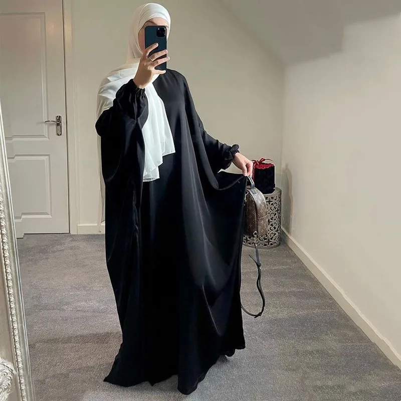 Muslim Abayas Kaftan Hooded Jilbab One-piece Prayer Ramadan Hijab Dress Women Islamic Women\'s Clothing Long Khimar