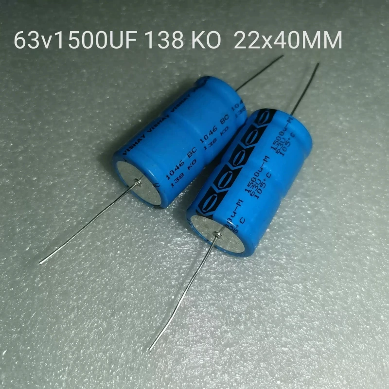 VISHAY BC 1500UF 63V 138 series axial heating capacitor 22MM * 40MM