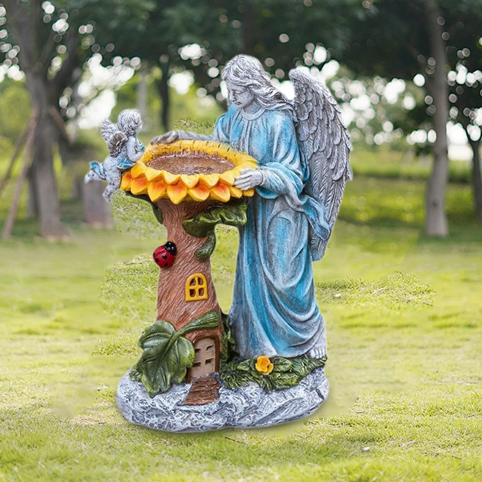 

Solar Angel Statue Light Birthday Gift Garden Decor for Yard Balcony Outdoor