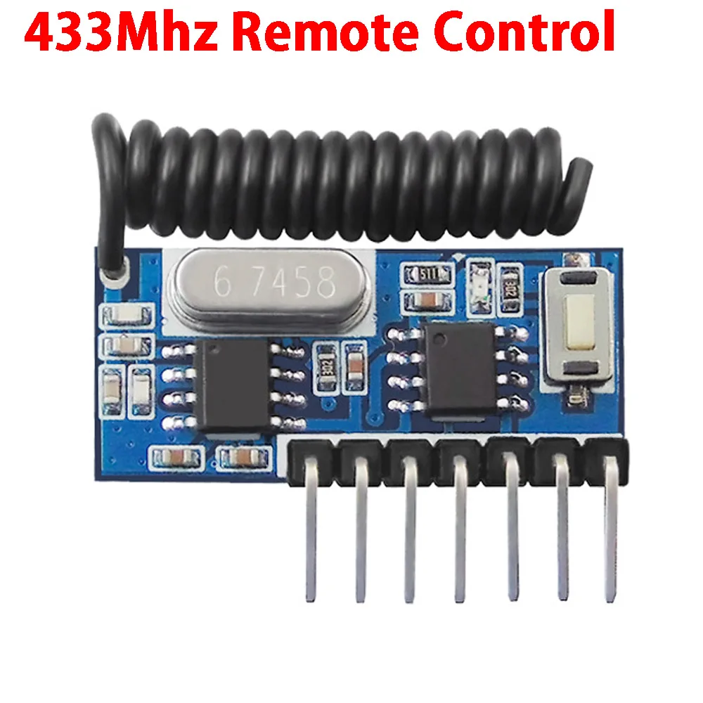 TX118SA-4 Wireless Wide Voltage Coding Transmitter RX480E-4 Decoding Receiver 4 Channel Output Module for 433Mhz Remote Control