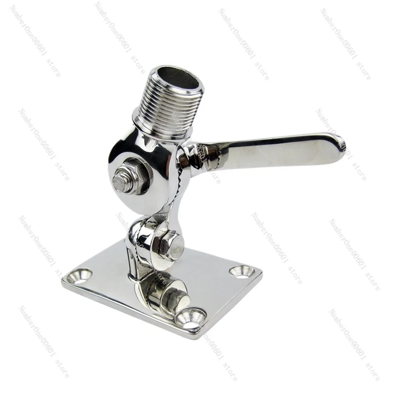 316 Stainless Steel Antenna Pedestal Connector Base Adjustable Antenna Pedestal Yacht Marine Hardware Accessories