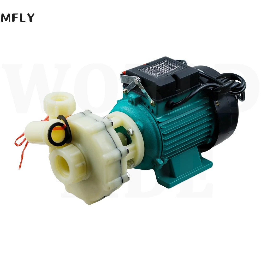 750W Chemical Pump Electric Self Suction Centrifugal Sewage Pump 220V 380V Alkali Resistant Industrial Plastic Submerged Pumps