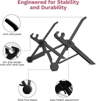 Simple Portable Multifunctional Foldable Adjustable Eight Levels of Height Laptop and Tablet Stand That Conforms to Ergonomics