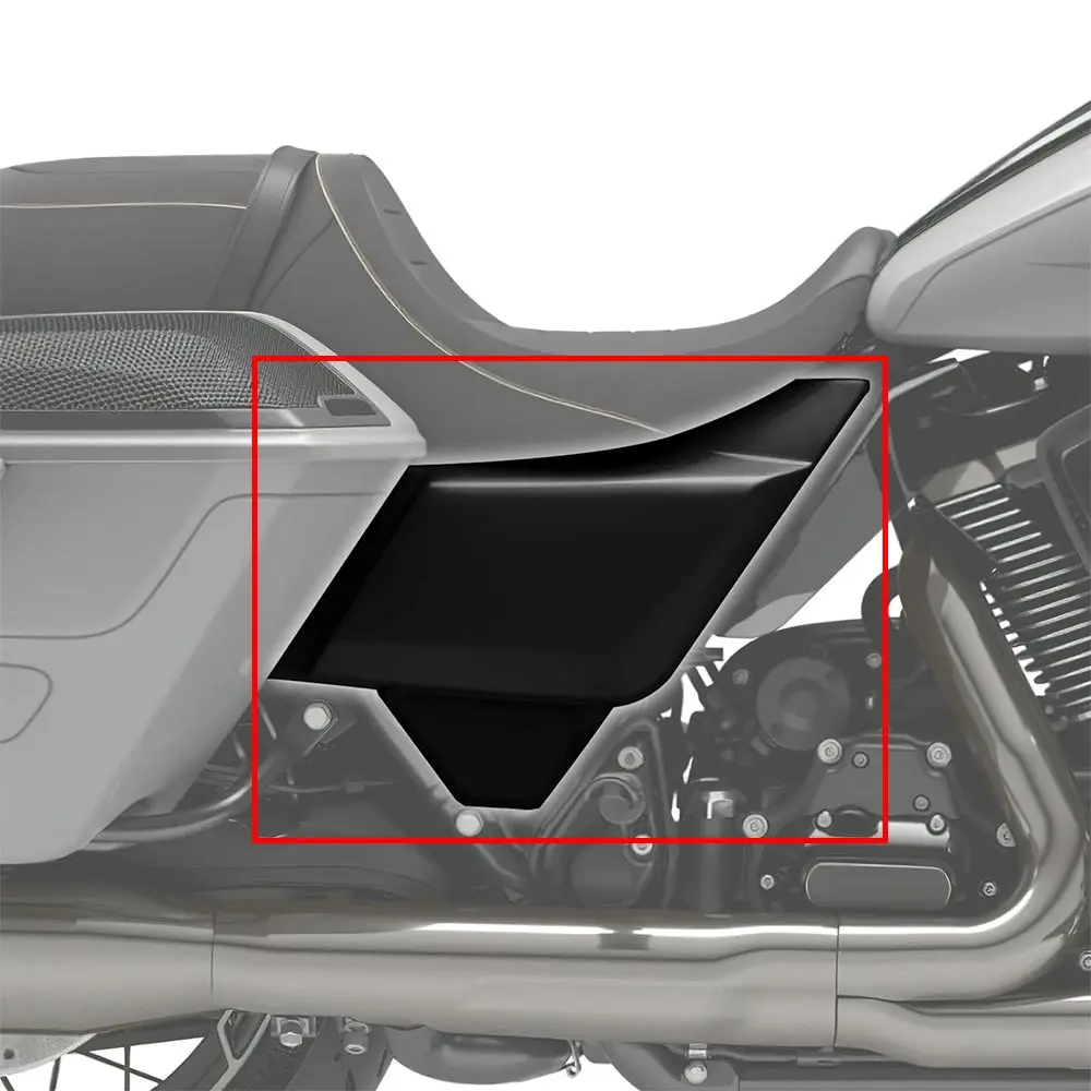 Left & Right Battery Side Covers Panels Compatible For Harley Touring Road Glide Street Glide 2023-2025 Abs Plastics Vivid Black