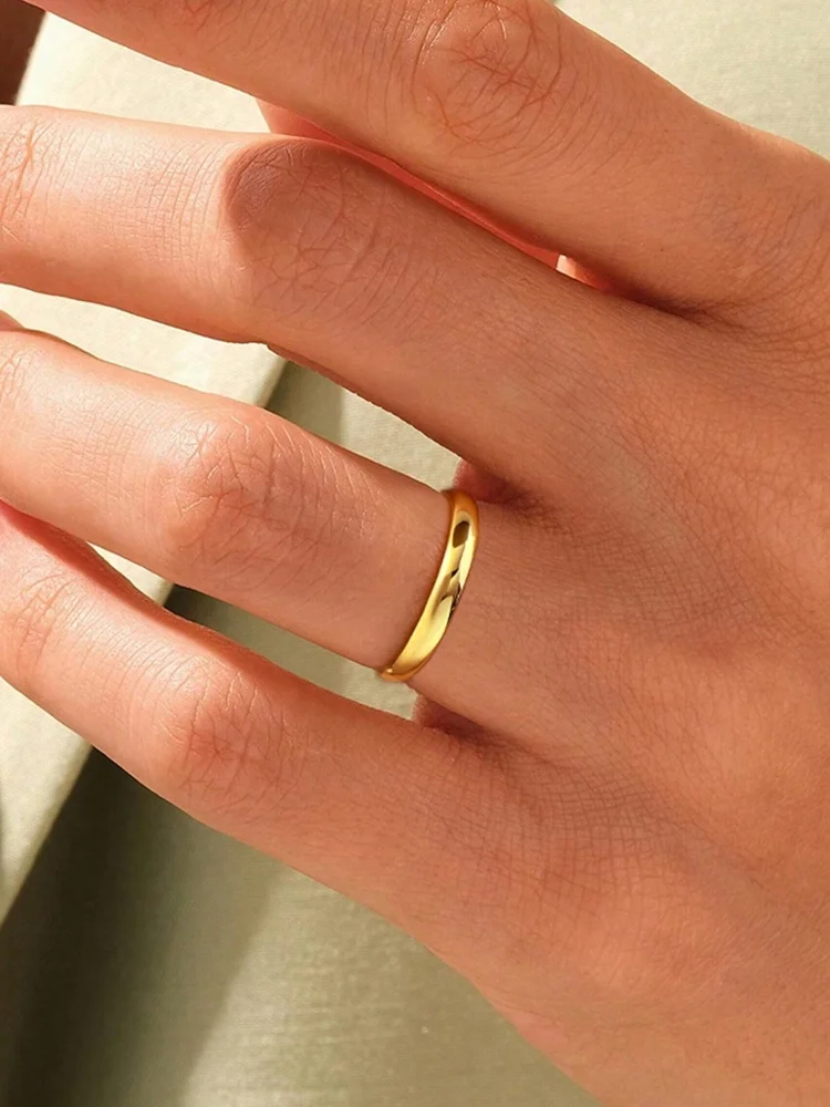 925 Sterling Silver Fashionable 3mm Circular Aperture Zircon Ring For Women Wedding Engagement Luxury High Quality Fine Jewelry