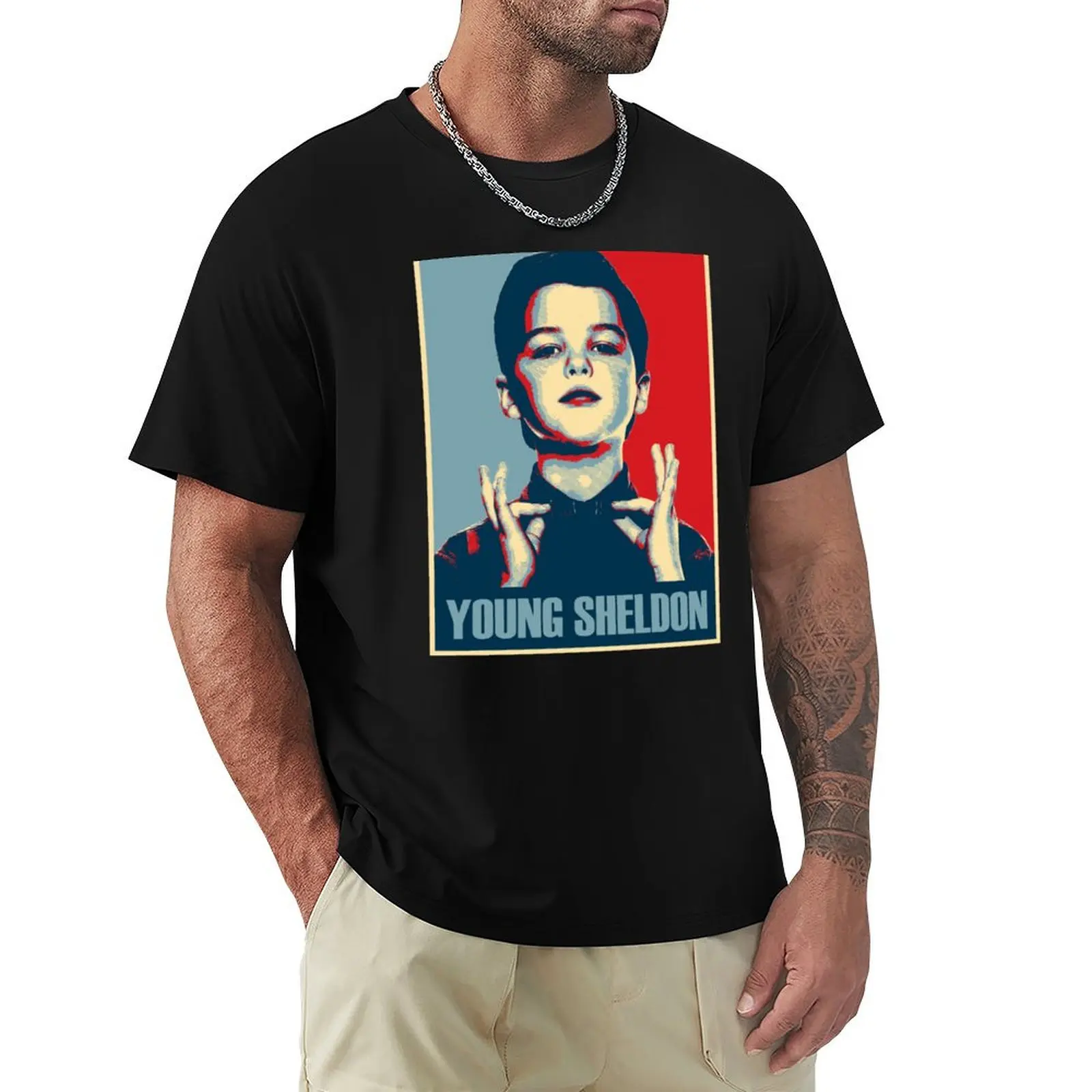YOUNG SHELDON T-Shirt Plus Size Workout Short Sleeve Top