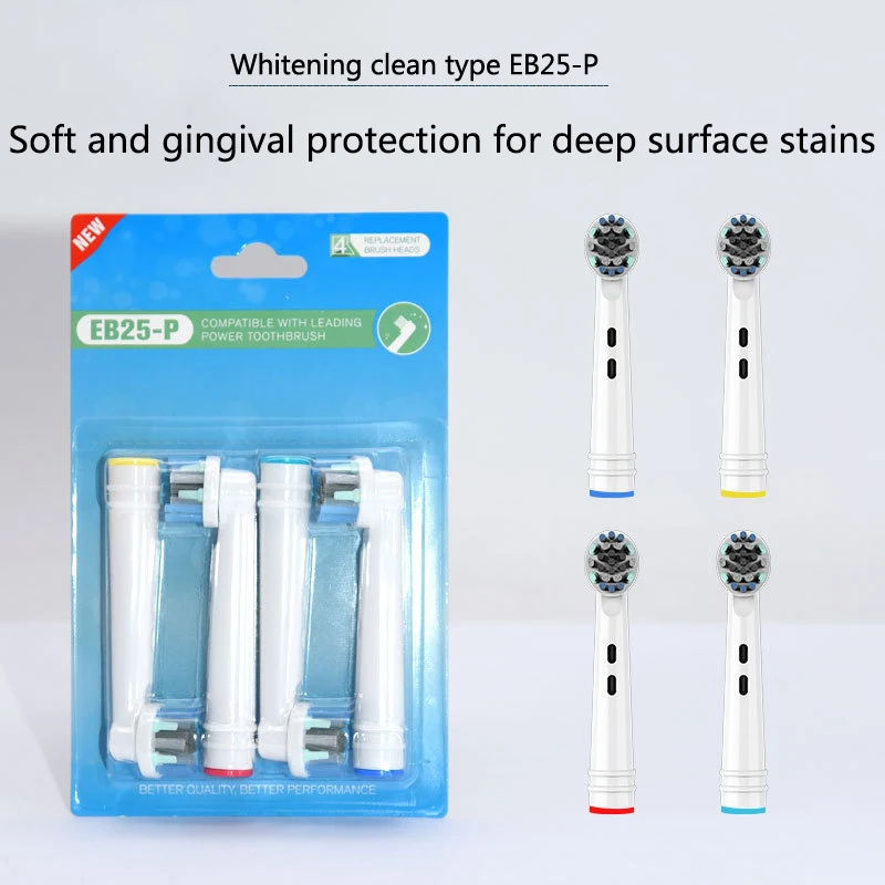 4 sztuk/zestaw głowica elektrycznej szczoteczki do zębów do ustnej B części zamienne do elektrycznej szczoteczki do zębów głowice szczotek szczotka do zębów higiena szczotka do czyszczenia głowy