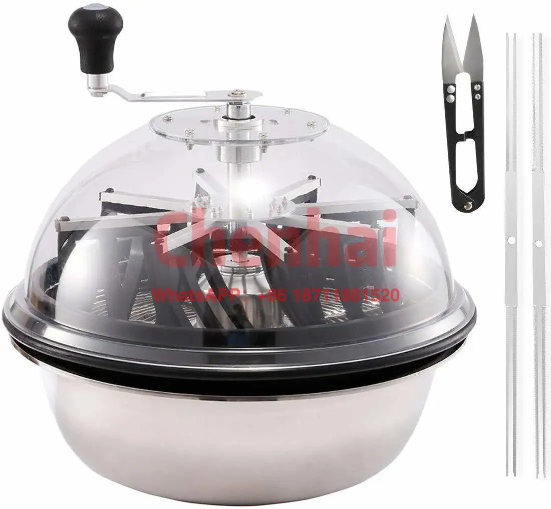 

19 Inch Bowl leaf trimmer Hand and Motor Driven Hydroponic with Dome Clear Cover