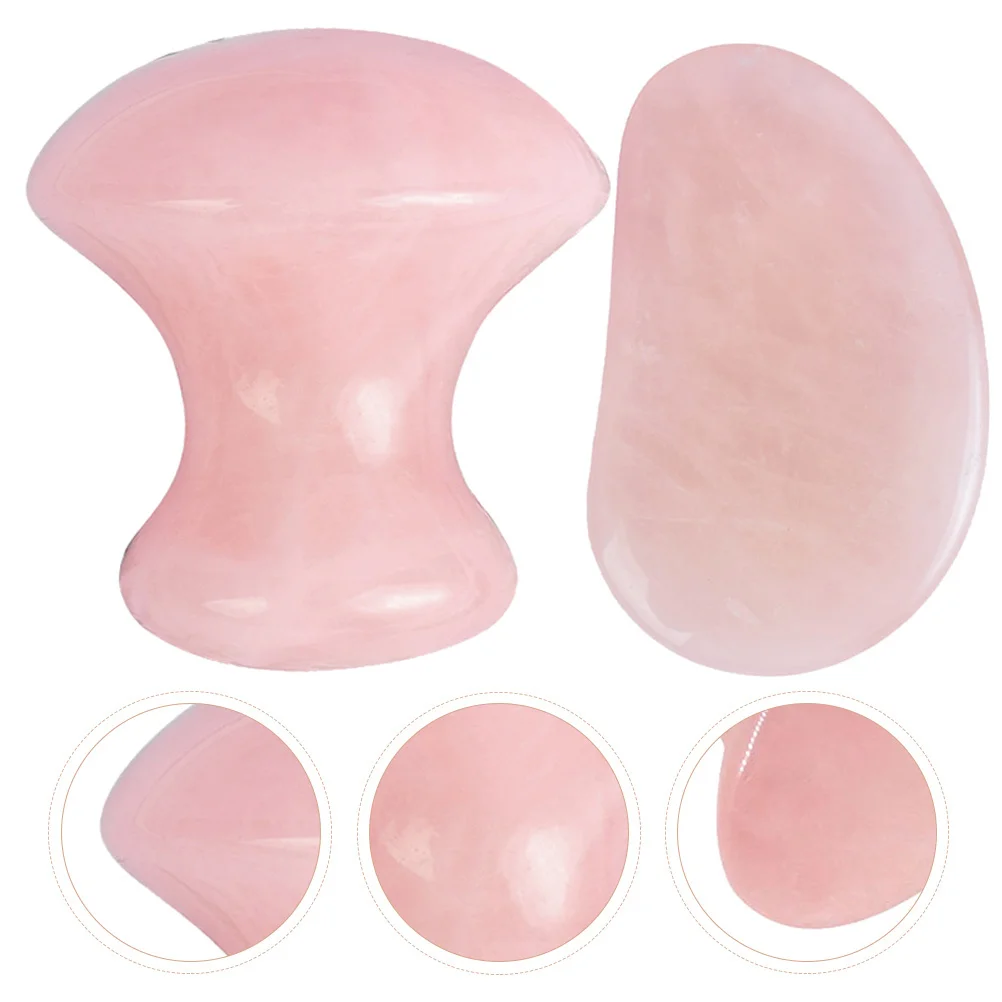 

2Pcs Gua Sha Facial Tools Jade Scraping Boards Body Massage Tools Natural Jade Stone Dredge Meridians Remove Blood Stasis Home
