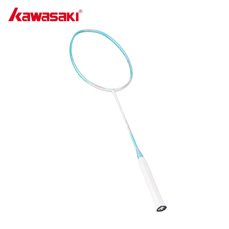 Kawasaki PORCELAIN Q5 Female Badminton Racket Super Slim Shaft 5U Carbon Fiber raquette Badminton For Badminton Racket Players