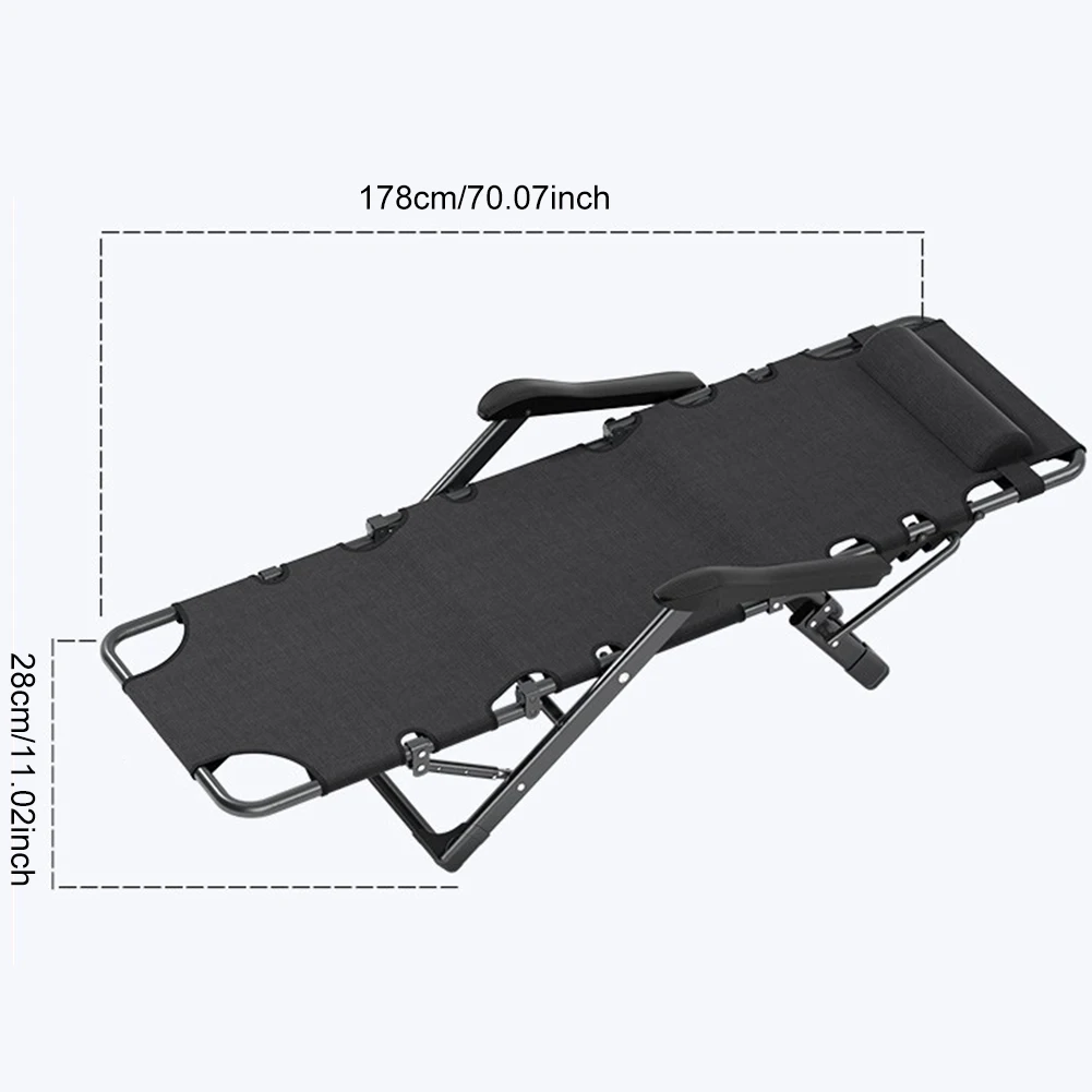 كرسي استراحة الغداء سرير قابل للطي مكتب مكان العمل قيلولة الجلوس والنوم ثنائي الغرض شرفة منزلية كرسي مسند الظهر غير رسمي