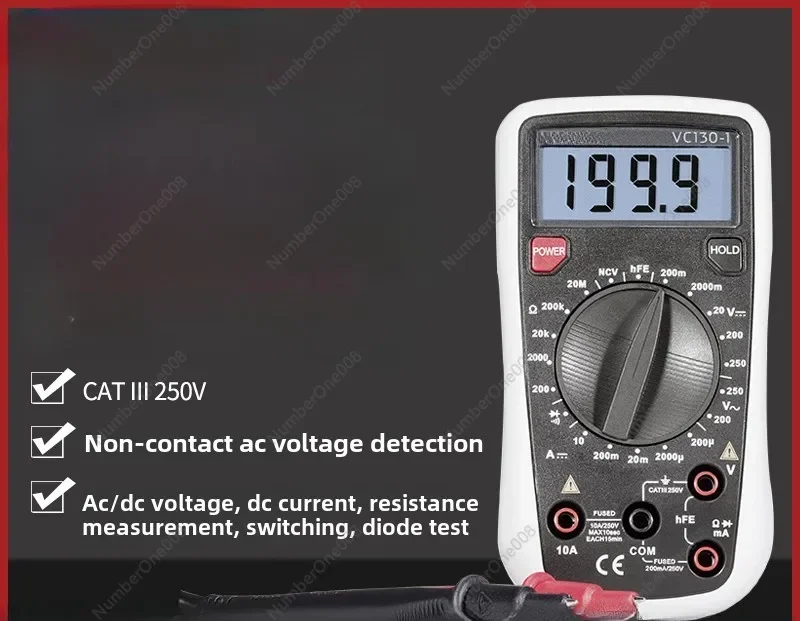 Digital Multimeter High Precision Multifunction Digital Display Mini Universal Meter