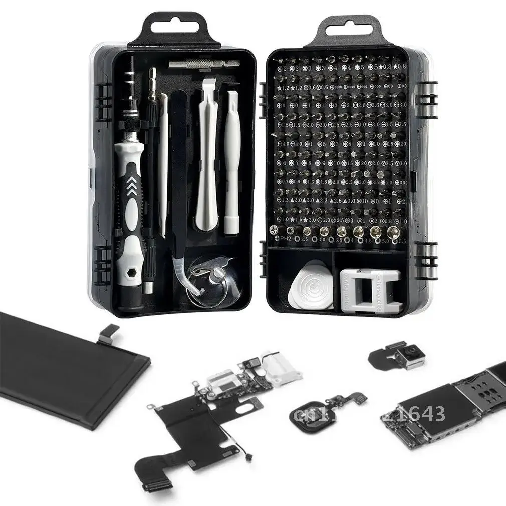 

115 in 1 Multifunction Screwdriver Set Watch Phone Computer Disassemble Repair Tool Bits Screw Driver Mini Tool Case for Repair