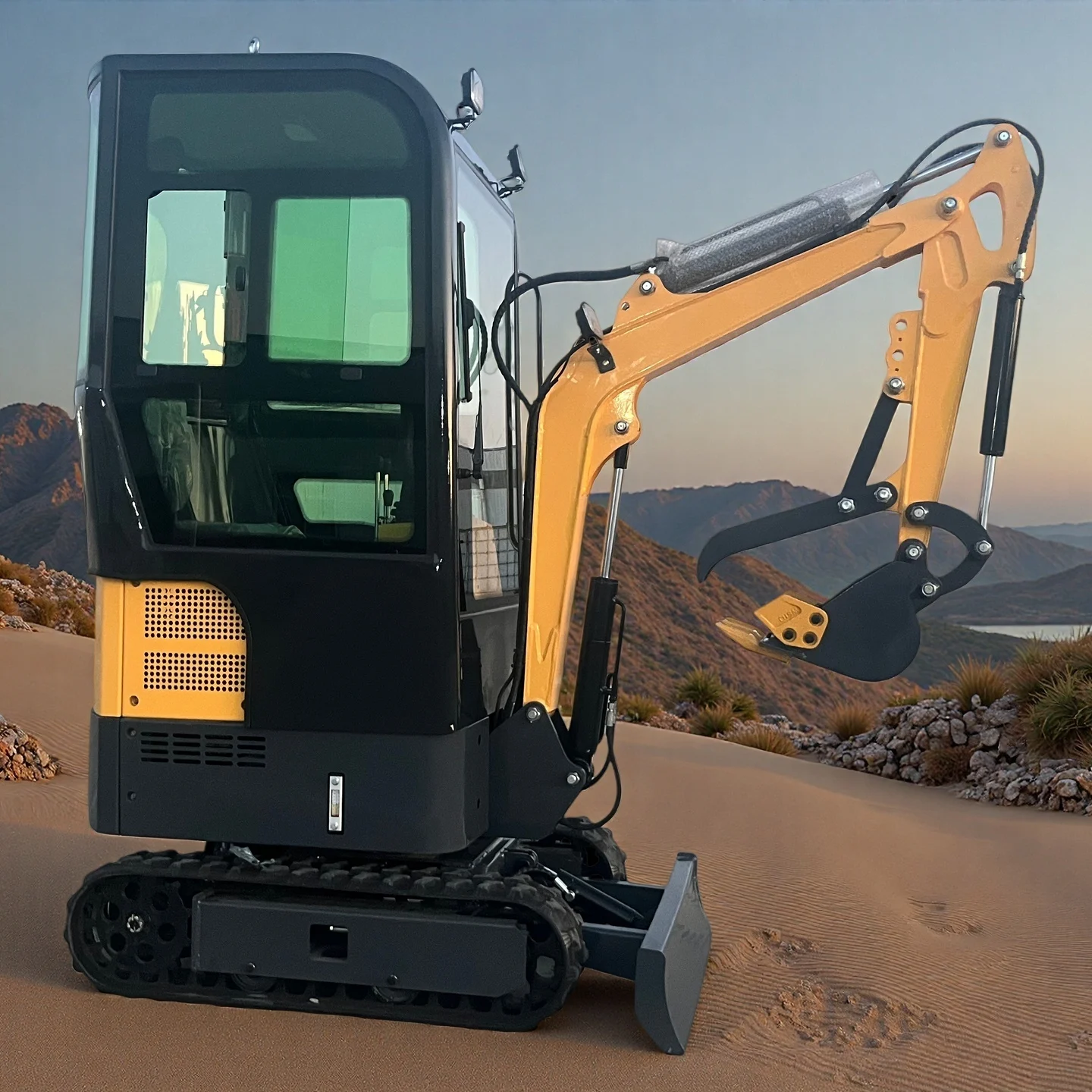 Mini Excavator 1.5 Ton 1.8 Ton Customized Free Shipping Multi-function Kubota Engine Digger Small Crawler Farm Excavators Home