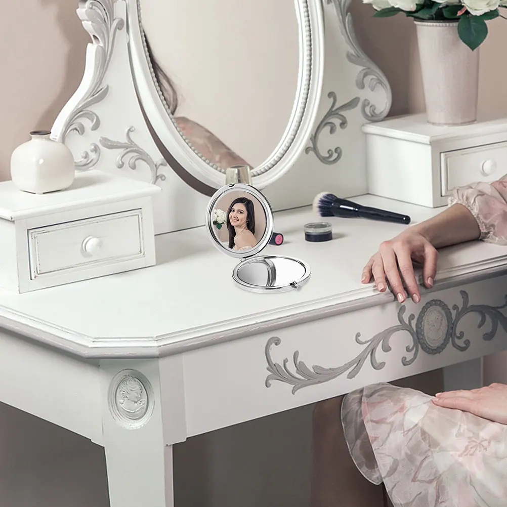 

Bridal Makeup Compact Distortion Free Small Travel Purse Pocket Mirror For Women Mirror Gifts Wedding Accessories