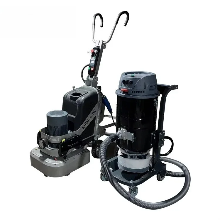 ماكينة تلميع الخرسانة الماسية 12 رؤوس ماكينة طحن الخرسانة ماكينة طحن الخرسانة مع مكنسة الغبار الاختيارية