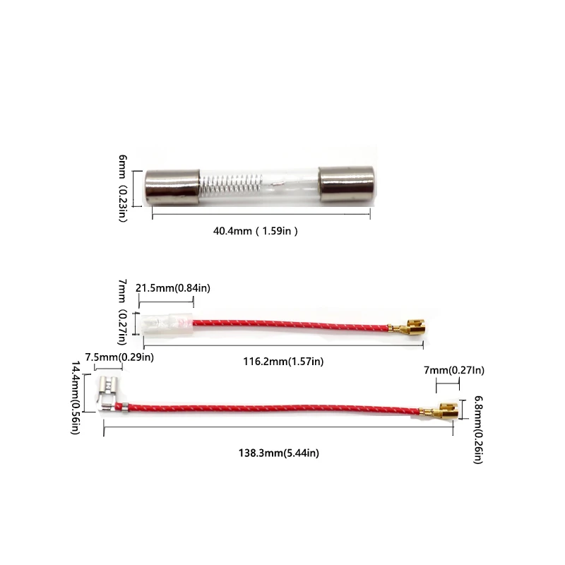 5KV 500mA - 900mA  600mA 700mA 750mA 800mA 850mA High Voltage for Microwave Ovens Universal Fuse Holder Microwave Ovens Parts