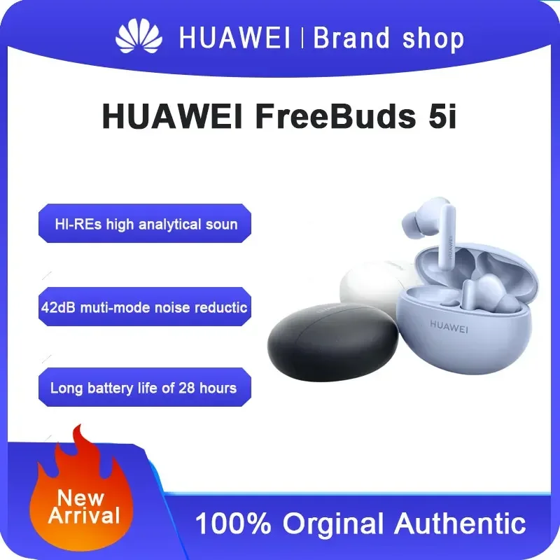 Huawei FreeBuds 5i True Wireless In Ear Noise Reduction Bluetooth Earphones Game Sports Earphones Apple Android Phone Universal