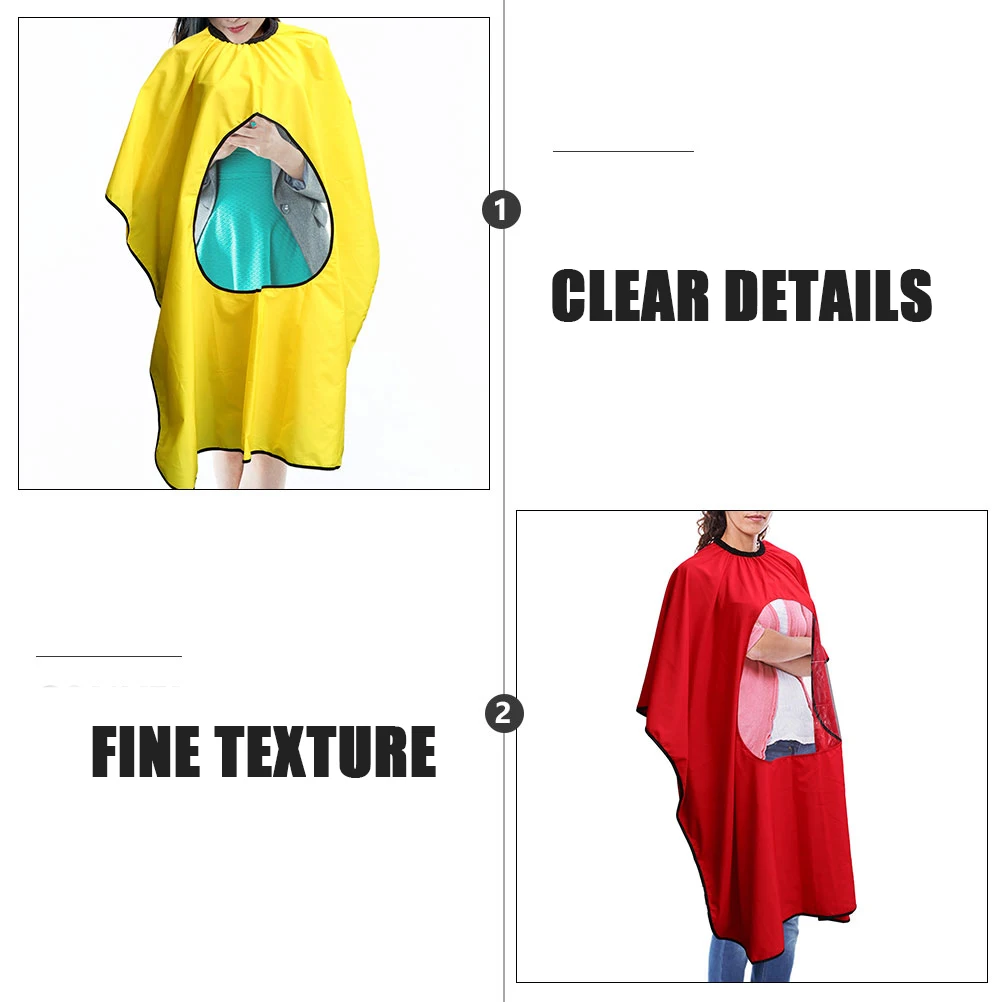 

2Pcs Polyester Haircut Cape Large Size Anti Wrinkle Water Resistant Barber Cloak Salon Hair Cutting Barbershop Styling