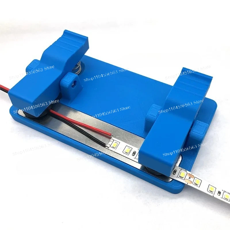 ​​LED Illuminated Soldering Station - PCB Circuit Board Holder with Magnifying Glass & Alligator Clips for Electronics Repair​​