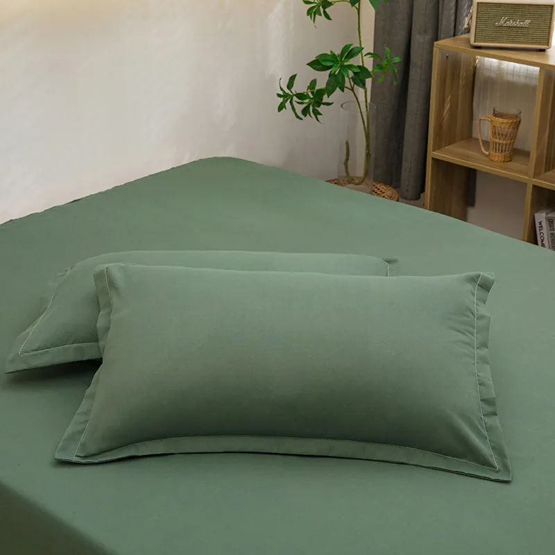 2 Stück 2025 Neu 48 × 74cm Einfarbiger Bequemer und Hautfreundlicher Kissenbezug Umschlag-Kissenbezug Ohne Kissenkern – Detail 17