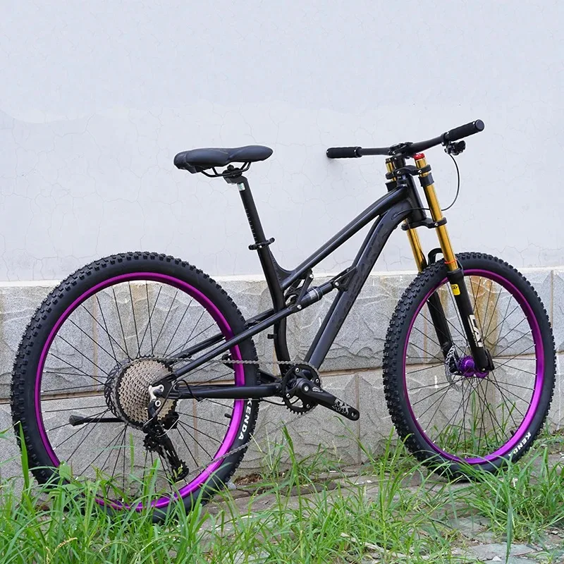 

【Best-selling】Best Aluminum Steel Dual Disc Brakes 21 Speed 27.5 Bike Full Suspension Mountain Bike, Mountain Bike Bike Rodado