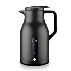 New digital display car electric kettle car 12v24v large truck boiling kettle large capacity insulation 1000ML