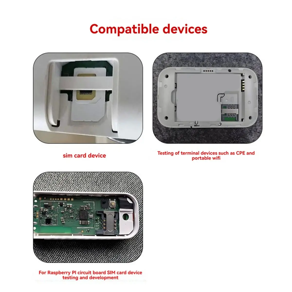 External Mini SIM Extension Cable for CPE Routers,Forward-Insertion Self-Ejecting SIM Card Slot for Mobile Phones