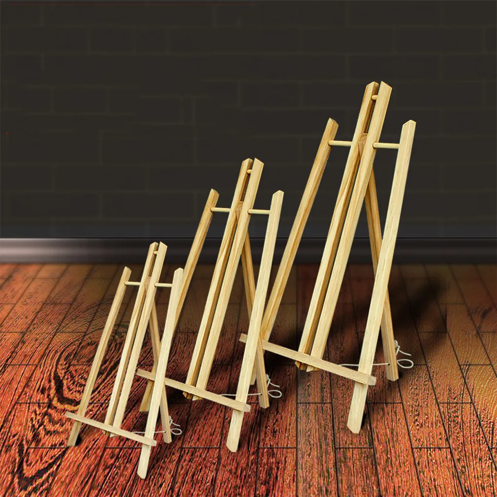 Wood Table Easel For Artist Easel Painting Craft Wooden Stand For Party Decoration Tripod Art Supplies 29cm/40cm/50cm