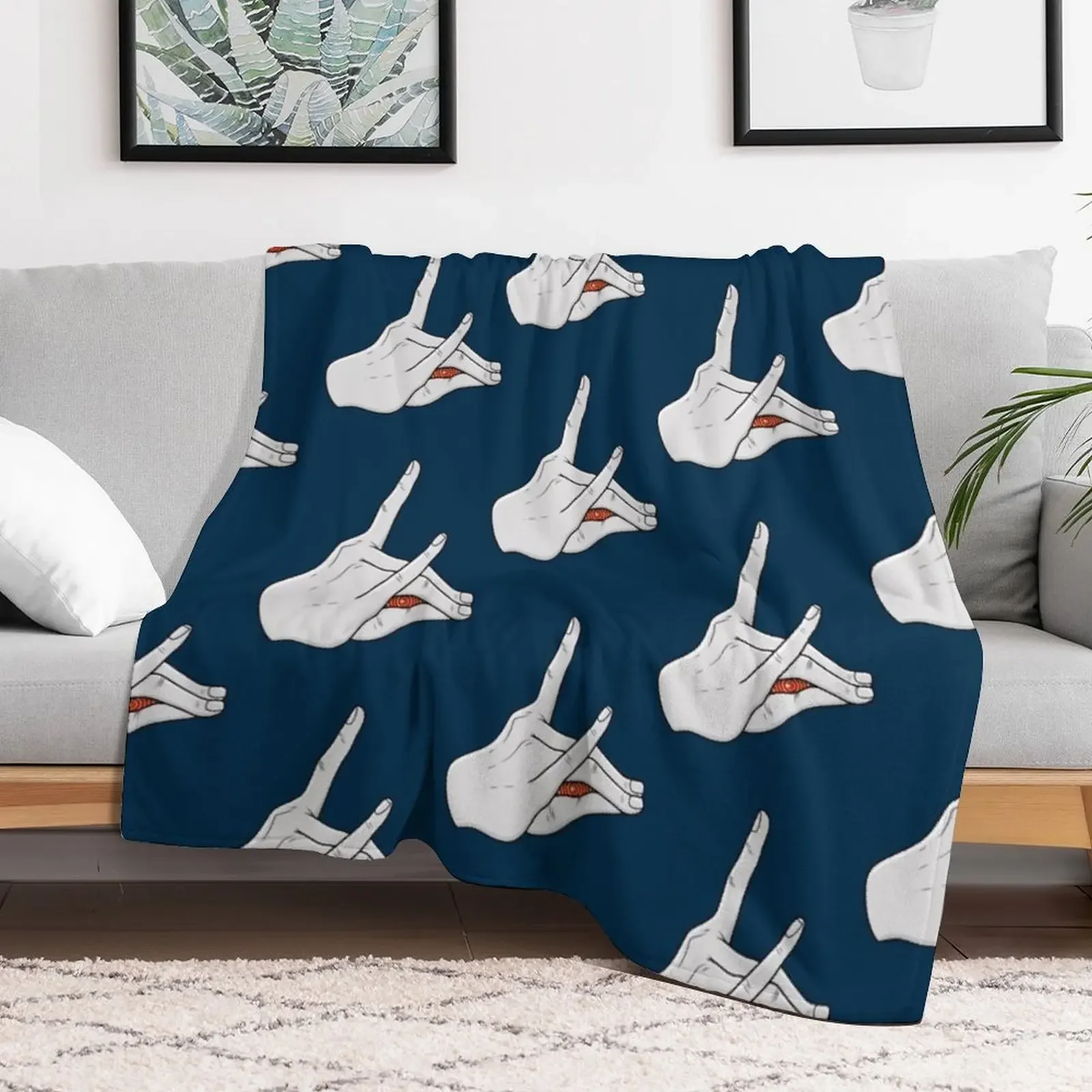 FOX DEVIL Throw Blanket Anti Shedding Soft Fuzzy Blanket for Home