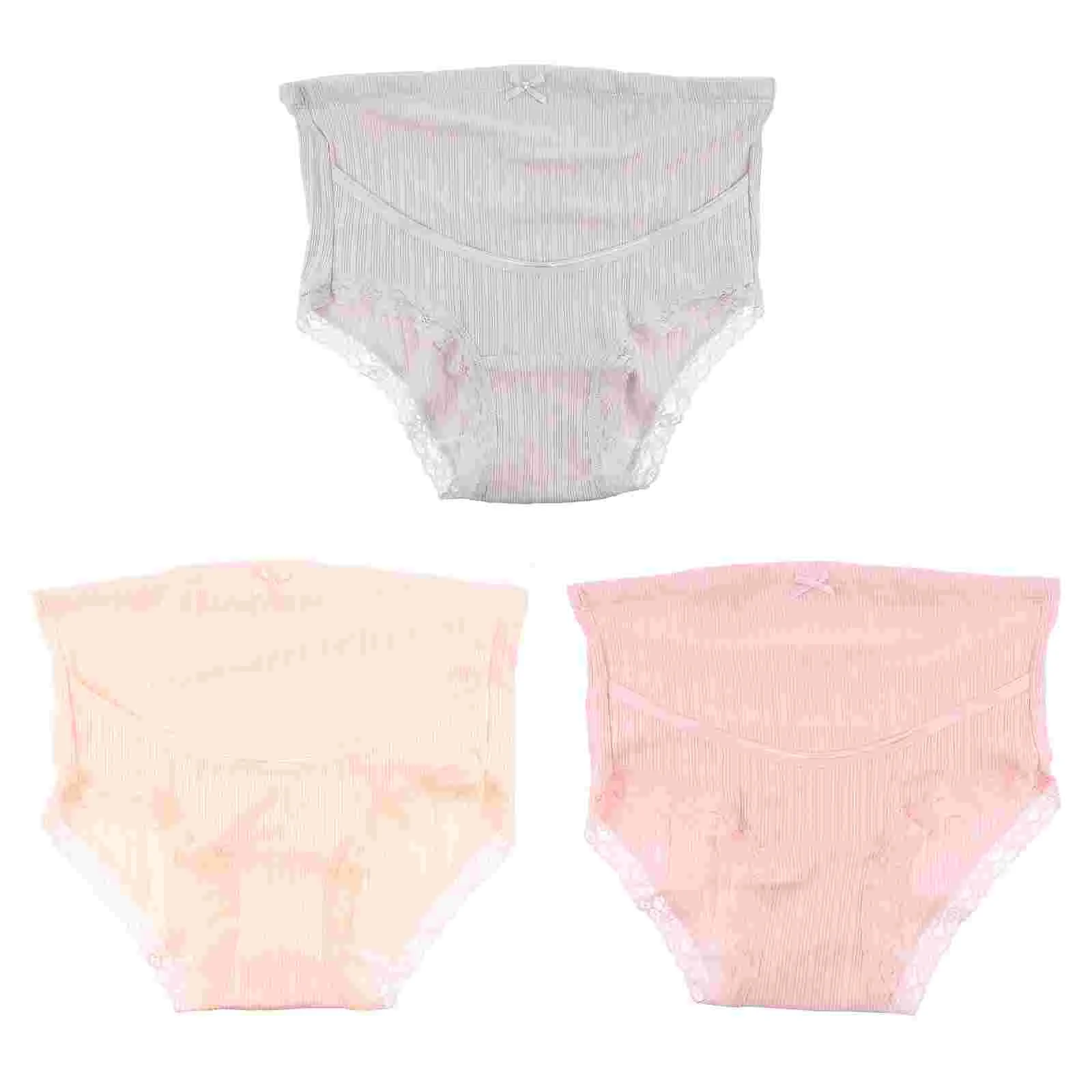 

3 Pcs Maternity High Waist Panties Women Cotton Briefs Underwear Women's Pregnant Woman Underpant Mother