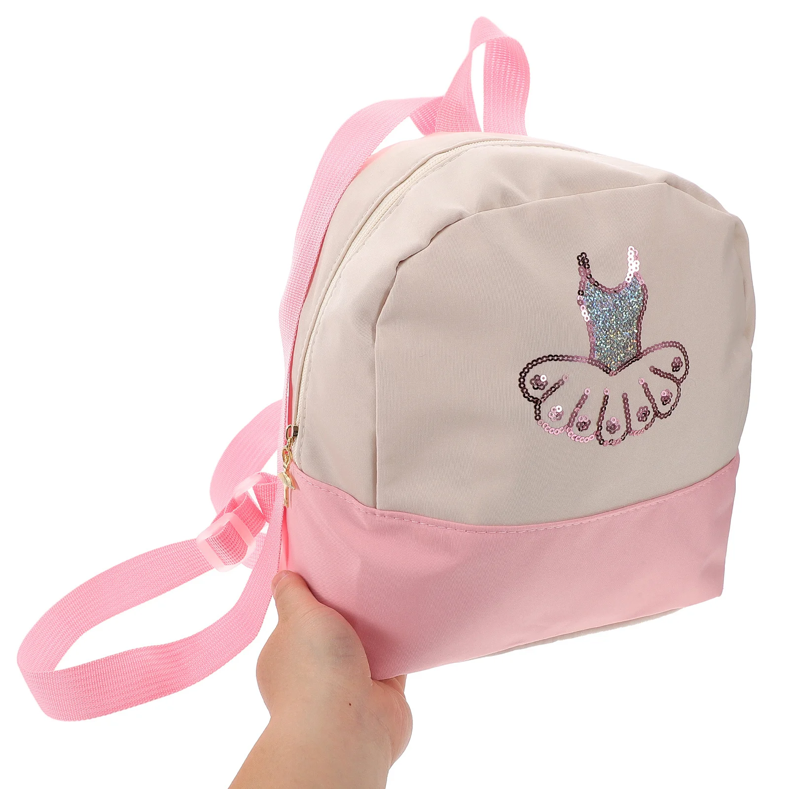 حقيبة ظهر للرقص بتصميم باليه لطيف وأشرطة قابلة للتعديل وحقيبة تخزين واسعة لمسابقات فصول الرقص