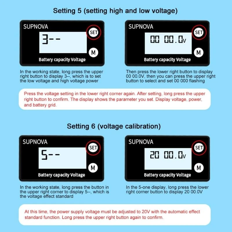 Y1AD Battery Capacity Tester Meter with Backlight fits for Vehicle Battery