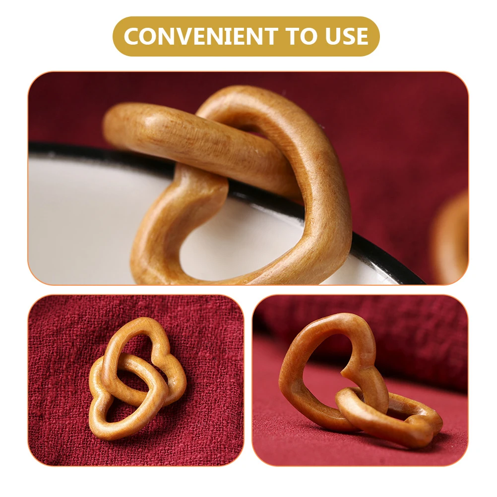 Простой деревянный кулон в форме сердца, подвесной ювелирный аксессуар из сандалового дерева для ожерелья, браслета, серег, брелка