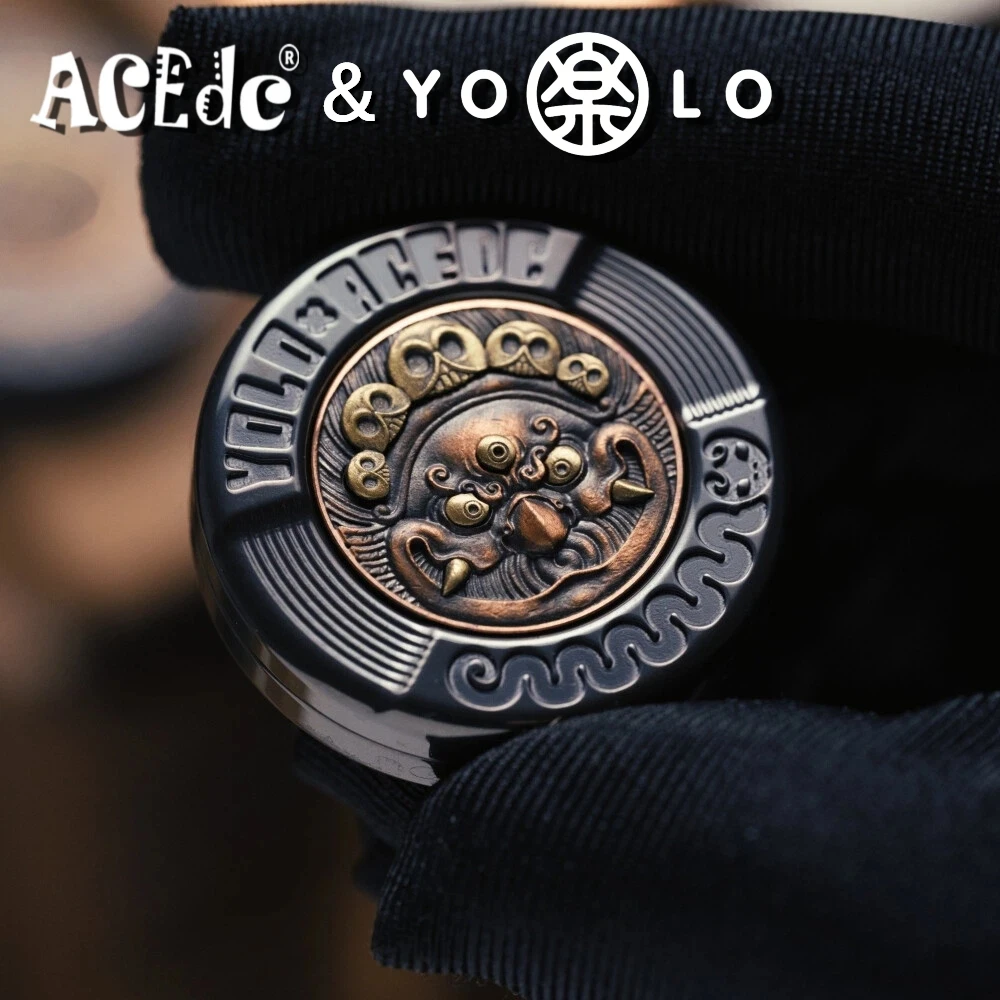 ACEdc オリジナル & YOLO STUDIO メカニカルミルクキャップ 3 ハプティックコイン フィジェットスピナー ストレス解消おもちゃ 大人向けフィジェットトイ