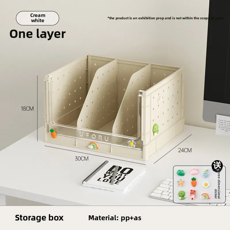 2026 Office Workstation Hole Board Storage Box Student Home Dormitory Desktop Multi-functional Bookshelf  Free Combination