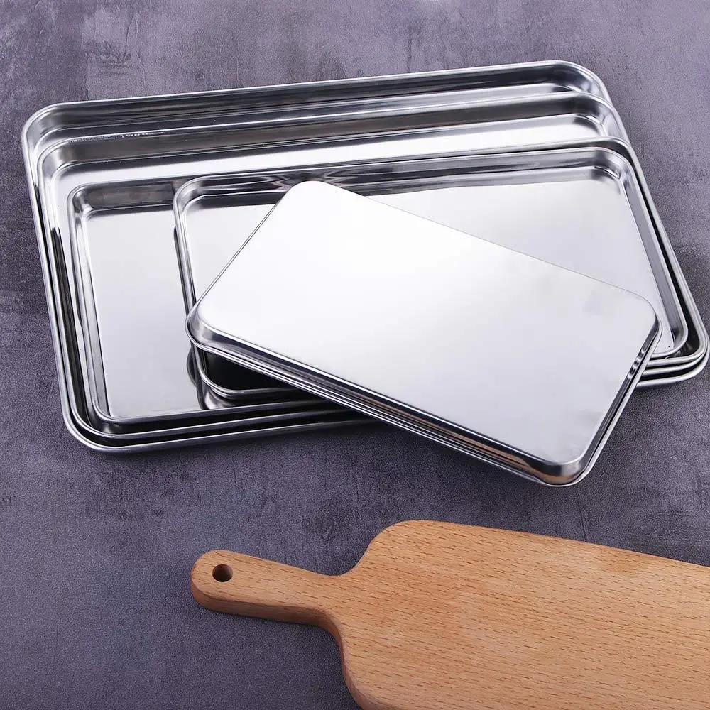 Bread Storage Sturdy Fruit Plate Heavy Duty Anti-rust Cake Dish Baking Tray Cookie Sheets Loaf Pan