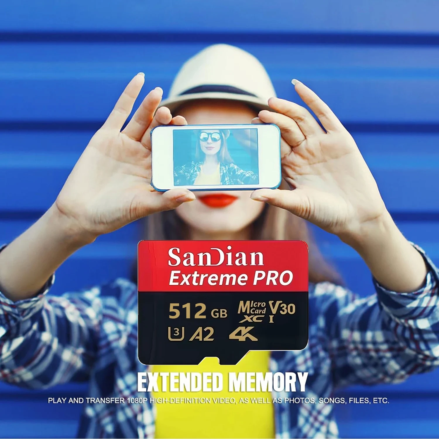 Versatile Memory Card Micro TF SD Card SD Cards TF Cards 32GB 256GB 64GB Fast Transfer Temperature Proof U3 for Phone GoPro - view 5