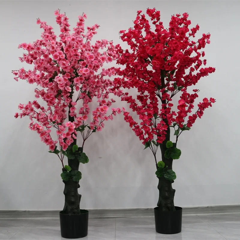 

Cherry tree simulation tree landscaping artificial flowers large shopping mall hotel peach tree indoor and outdoor decoration