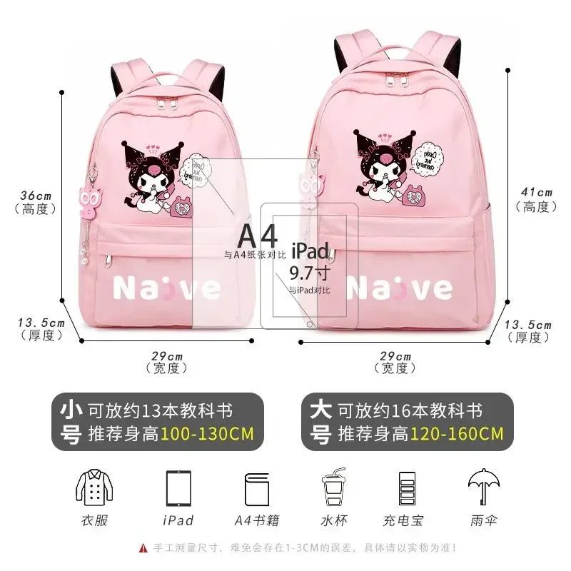 Sanrio Clow M-mochila escolar para mujer, morral bonito de gran capacidad, con reducción de carga, para viaje